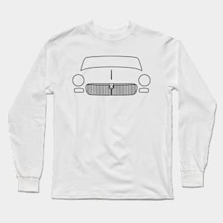 MG Midget classic sports car outline graphic (black) Long Sleeve T-Shirt